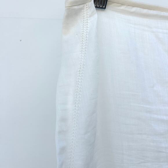 SIR The Label Pierre Maxi Skirt Sheer Long Cover-Up White Cottage Size 1 US 4 - Picture 7 of 10